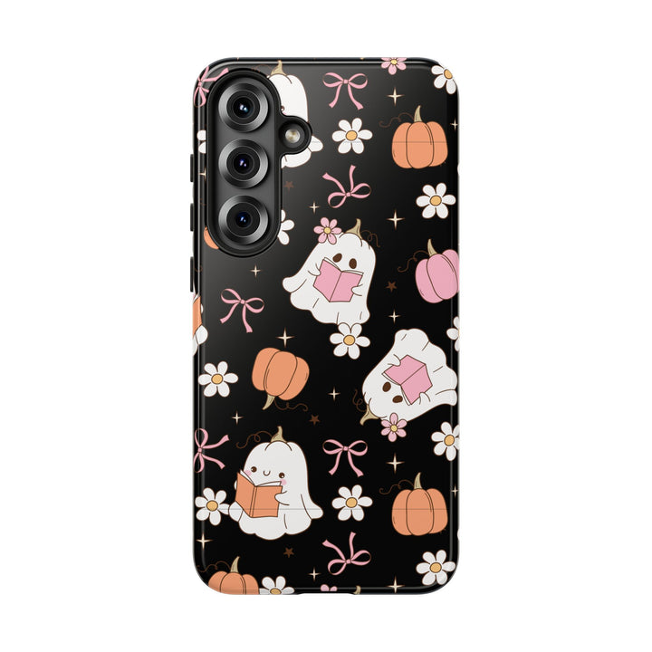 Cute Ghost Phone Case | Fall Aesthetic, Halloween Gift, Phone Accessories, Spooky Decor, Book Lover