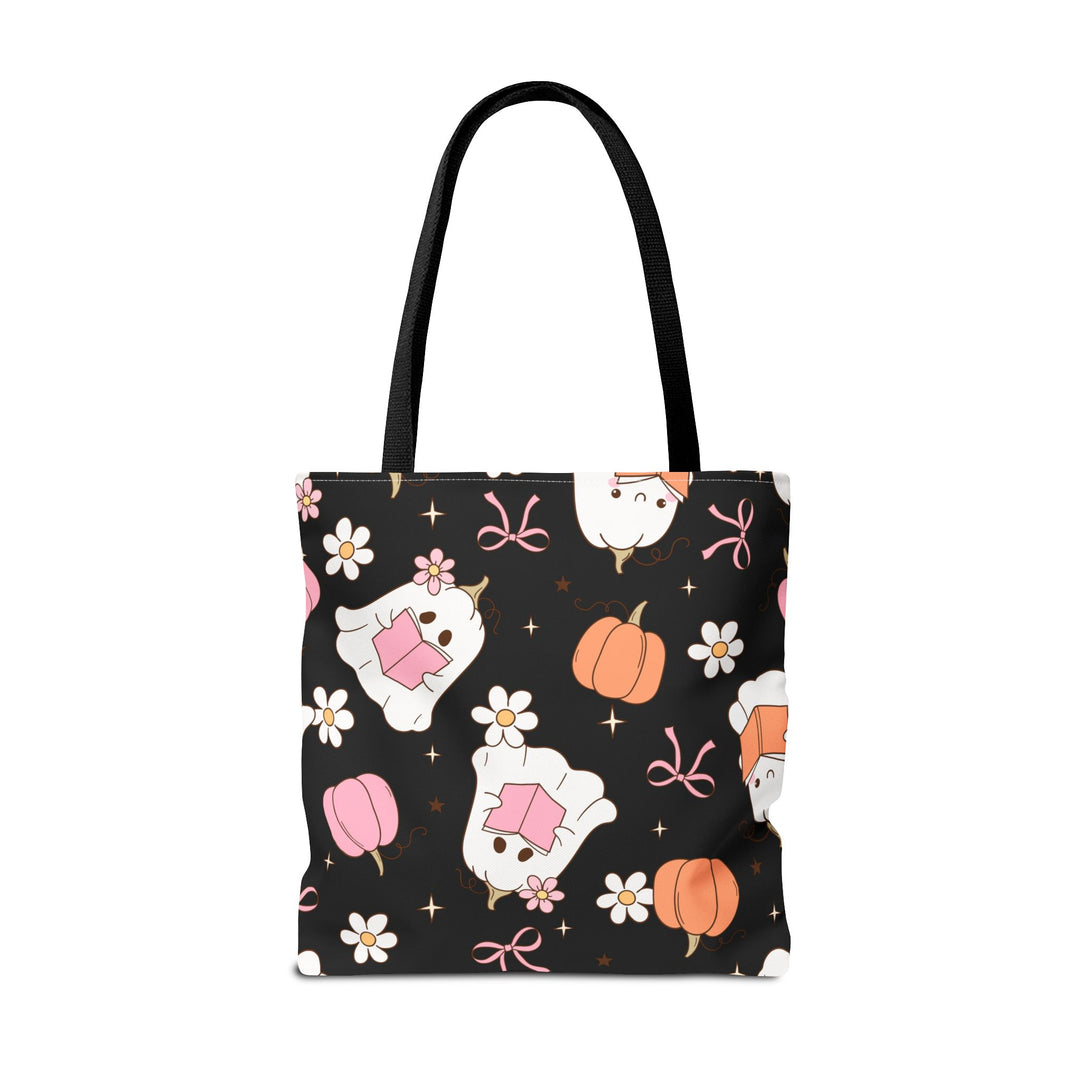 Whimsical Ghost Tote Bag | Cute Halloween Bag, Trick-or-Treat Tote, Fall Shopping Bag, Spooky Gift, Candy Bag