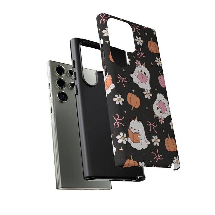 Cute Ghost Phone Case | Fall Aesthetic, Halloween Gift, Phone Accessories, Spooky Decor, Book Lover