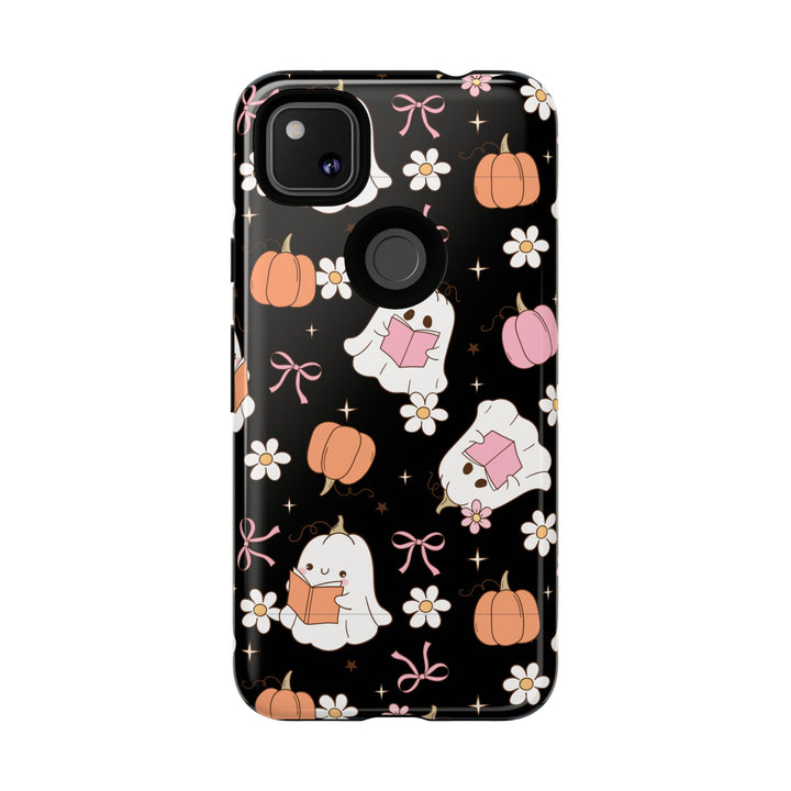 Cute Ghost Phone Case | Fall Aesthetic, Halloween Gift, Phone Accessories, Spooky Decor, Book Lover