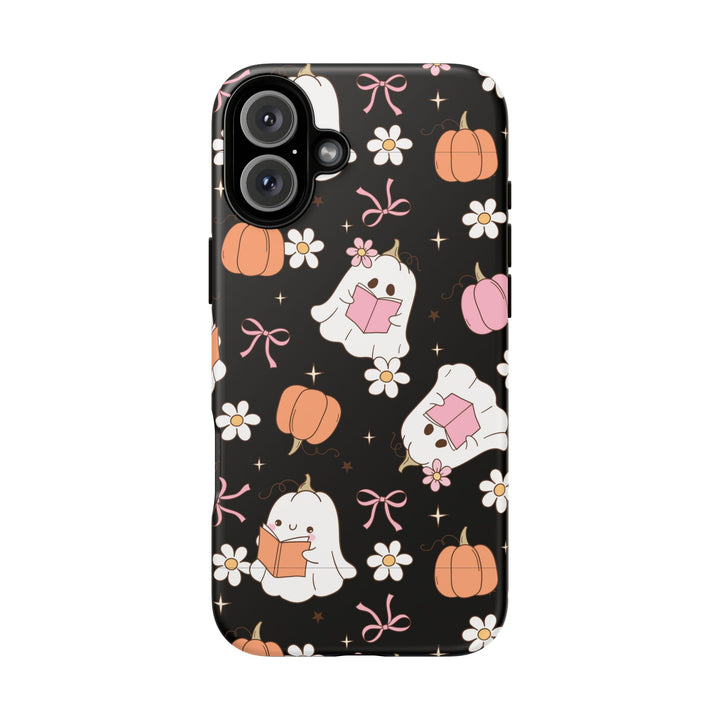 Cute Ghost Phone Case | Fall Aesthetic, Halloween Gift, Phone Accessories, Spooky Decor, Book Lover
