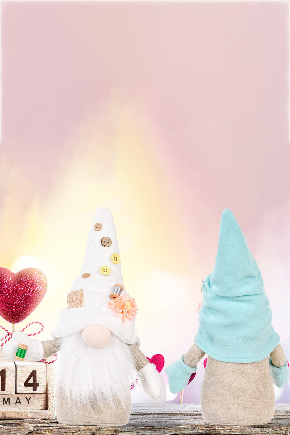 2-Pack Buttoned Faceless Gnomes-Ever Joy