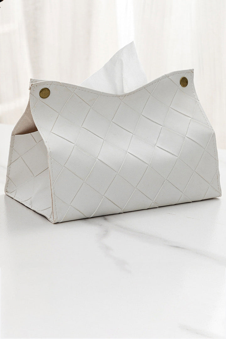 2-Pack Woven PU Tissue Box Covers-Ever Joy
