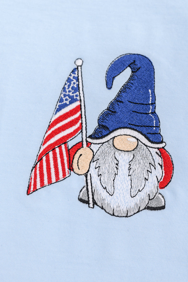 PREORDER: Embroidered American Gnome Tee