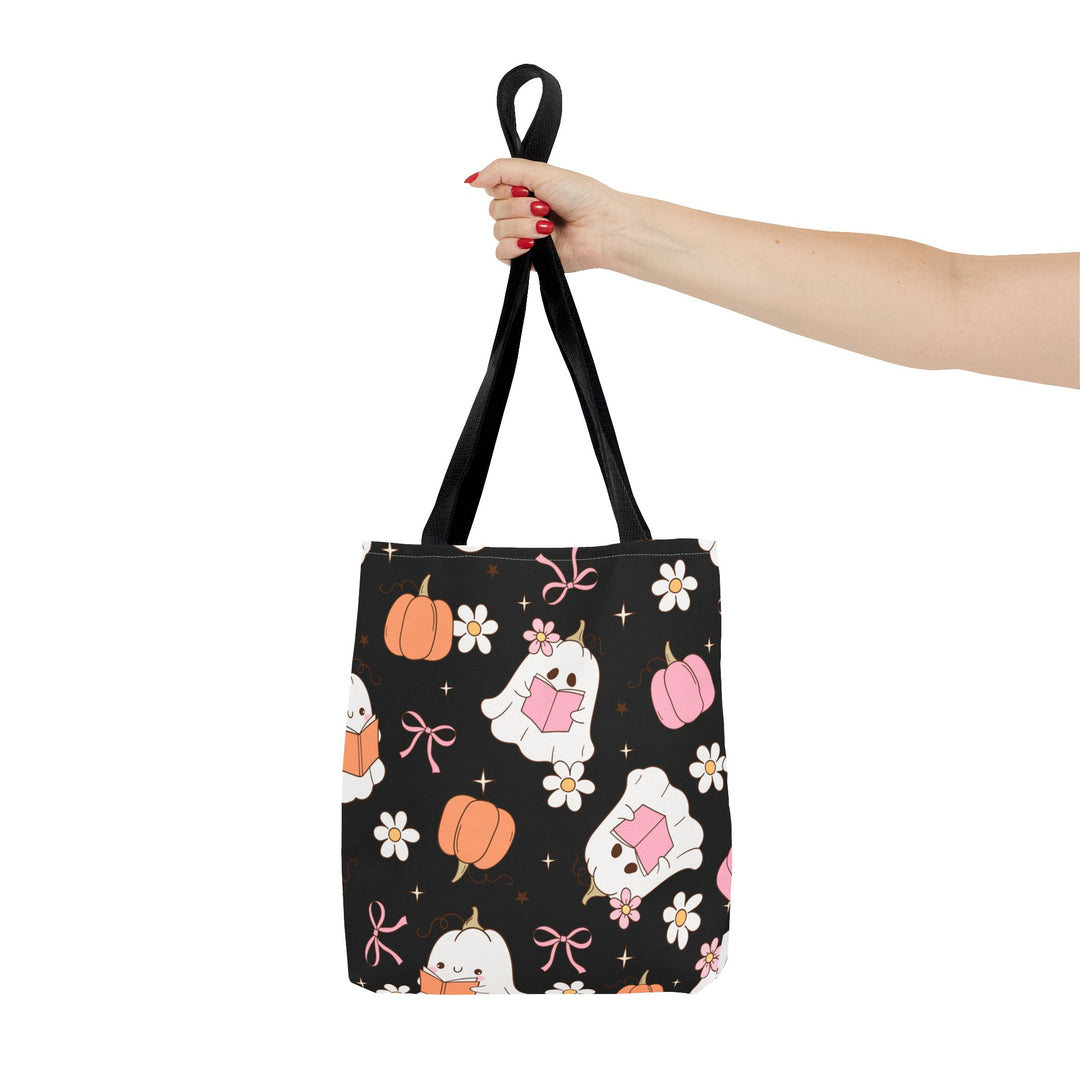 Whimsical Ghost Tote Bag | Cute Halloween Bag, Trick-or-Treat Tote, Fall Shopping Bag, Spooky Gift, Candy Bag