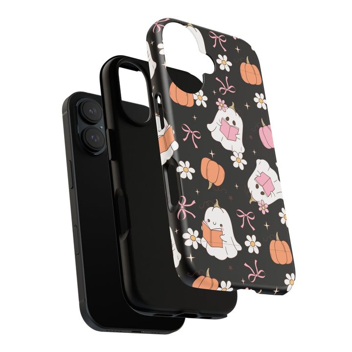 Cute Ghost Phone Case | Fall Aesthetic, Halloween Gift, Phone Accessories, Spooky Decor, Book Lover