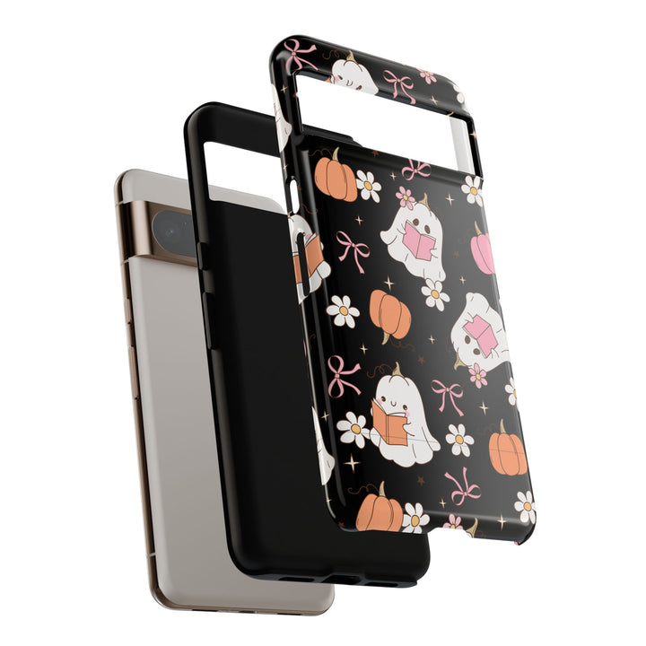 Cute Ghost Phone Case | Fall Aesthetic, Halloween Gift, Phone Accessories, Spooky Decor, Book Lover