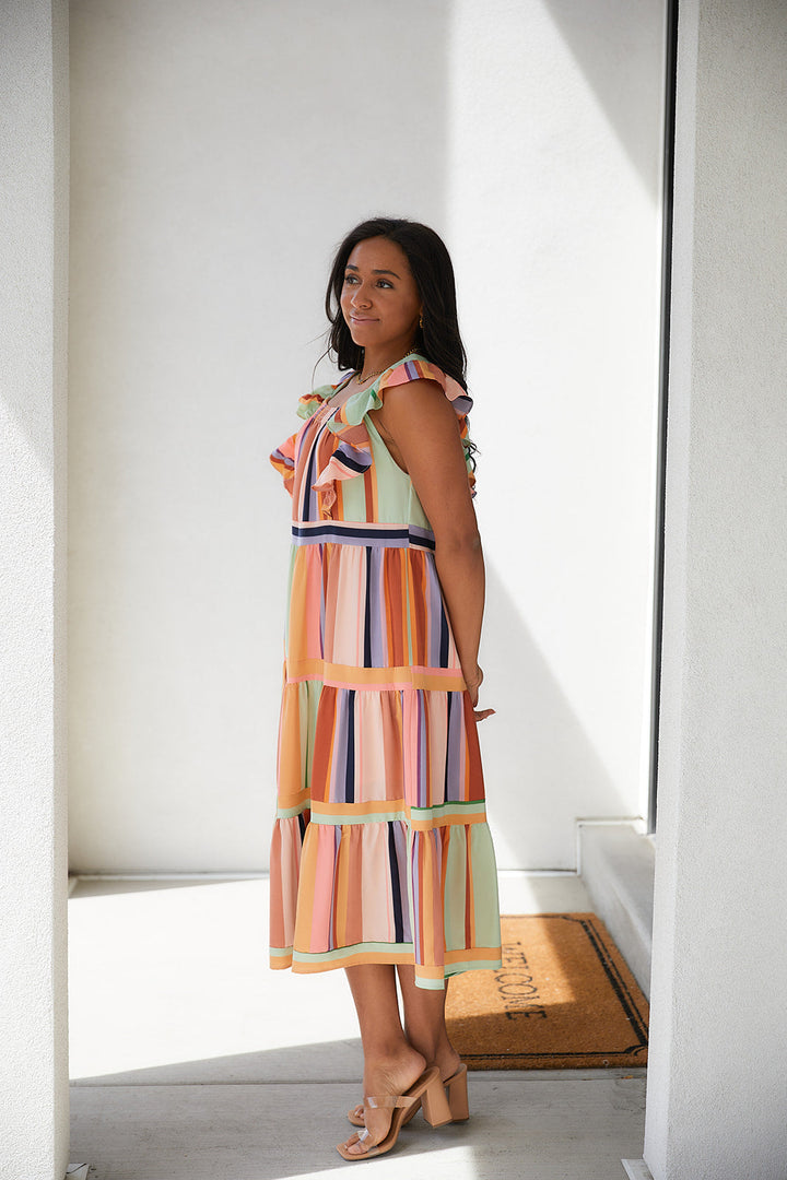 Womens - Painted Palette Midi Dress
