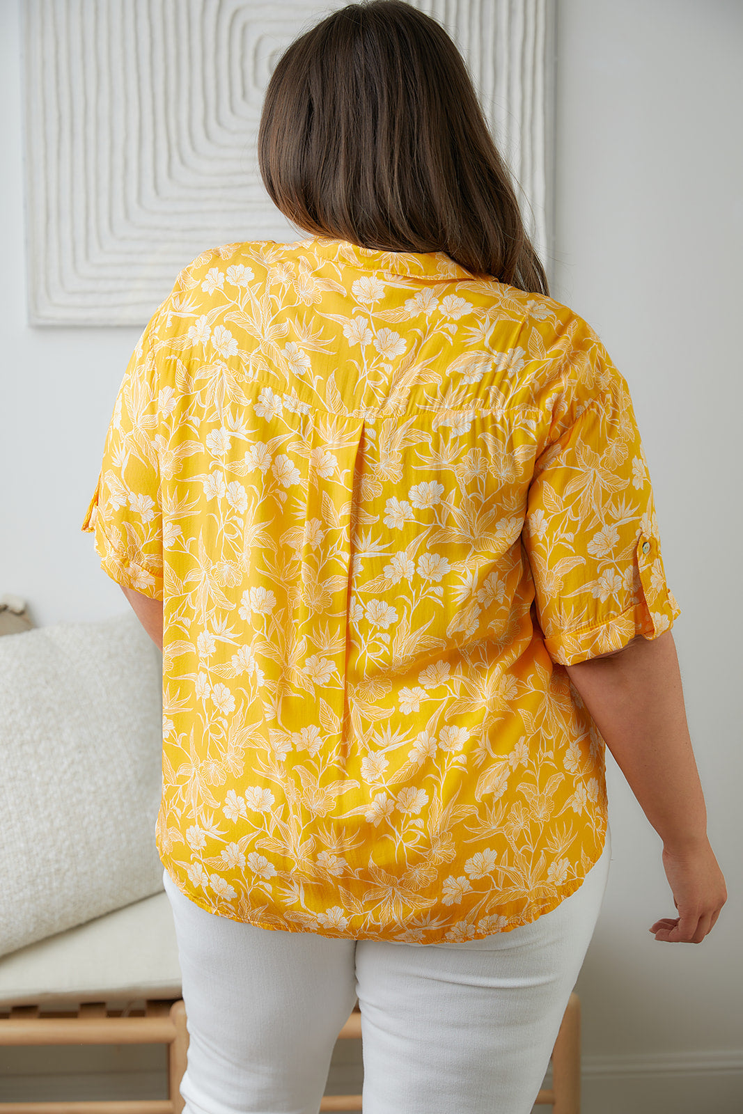 Womens - Clementine Floral Button Up Blouse