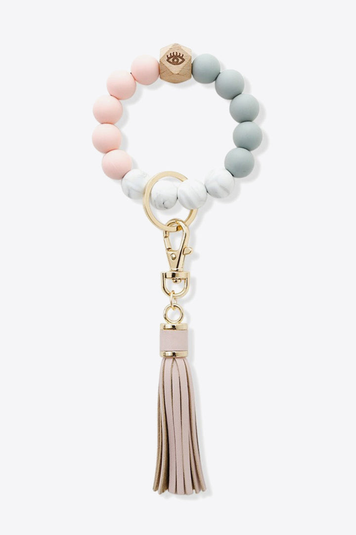 3-Pack Tassel Bead Wristlet Key Chain-Ever Joy