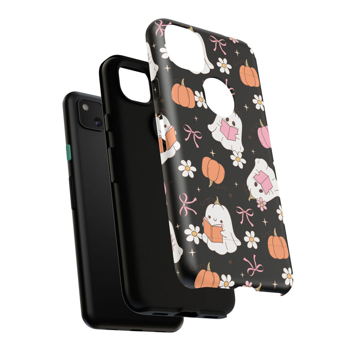 Cute Ghost Phone Case | Fall Aesthetic, Halloween Gift, Phone Accessories, Spooky Decor, Book Lover