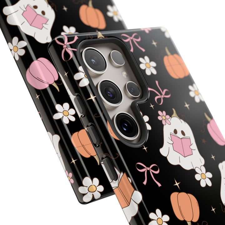 Cute Ghost Phone Case | Fall Aesthetic, Halloween Gift, Phone Accessories, Spooky Decor, Book Lover