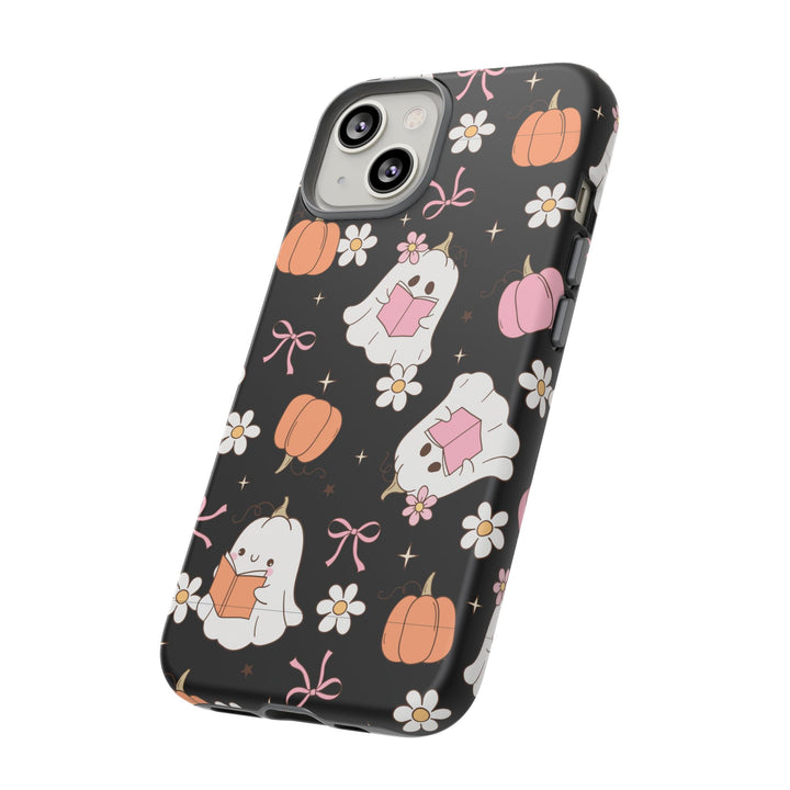 Cute Ghost Phone Case | Fall Aesthetic, Halloween Gift, Phone Accessories, Spooky Decor, Book Lover