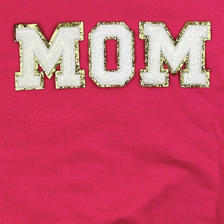 Womens - Football Mom Chenille Patch Sweatshirt