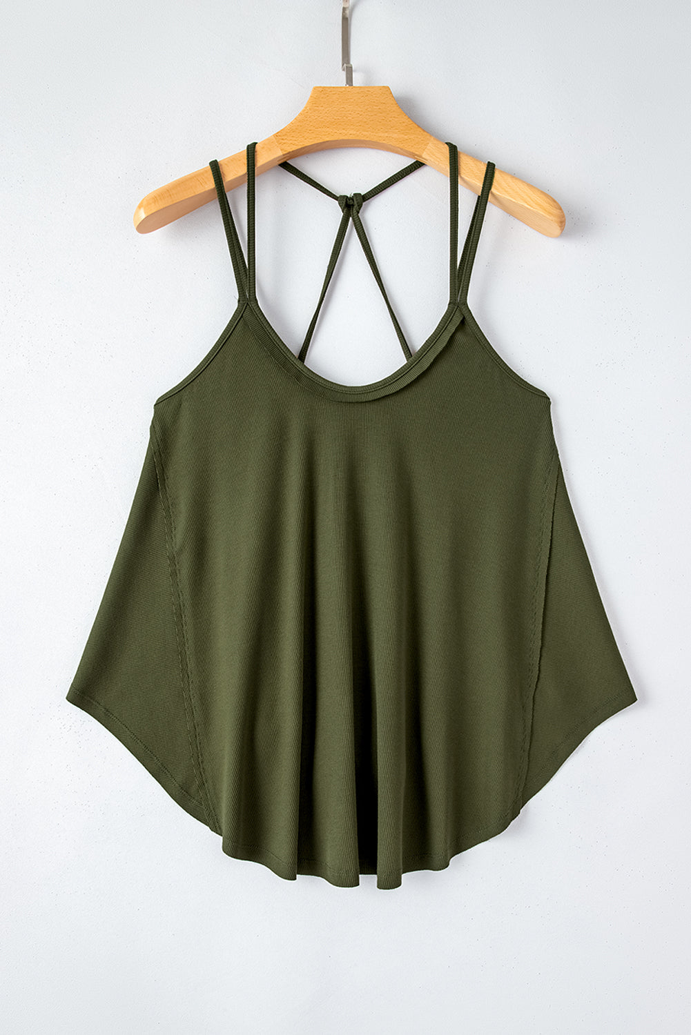 Scoop Neck Double Spaghetti Strap Cami