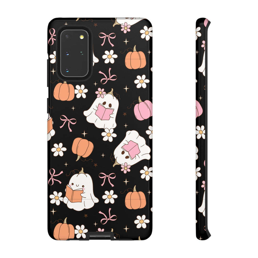 Cute Ghost Phone Case | Fall Aesthetic, Halloween Gift, Phone Accessories, Spooky Decor, Book Lover