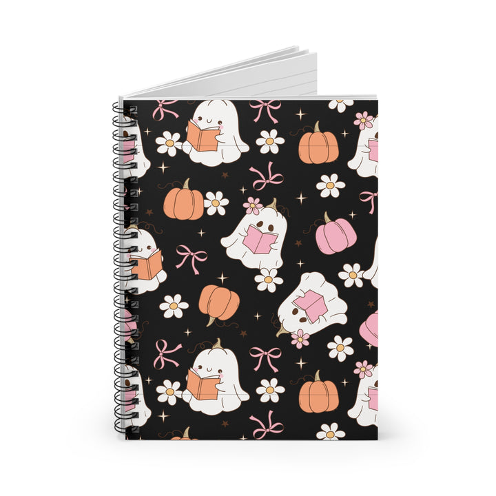Spooky Cute Bookish Ghost Notebook – Pastel Halloween Journal for Readers & Writers