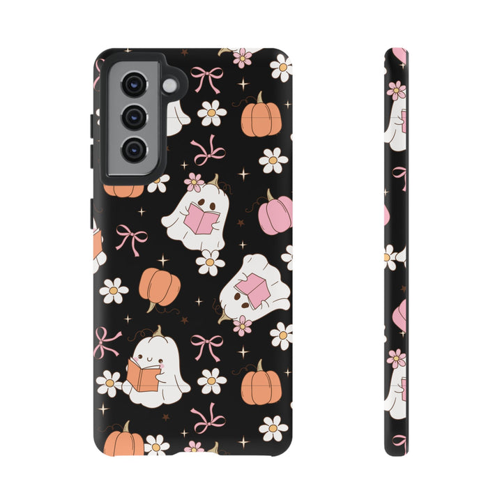 Cute Ghost Phone Case | Fall Aesthetic, Halloween Gift, Phone Accessories, Spooky Decor, Book Lover