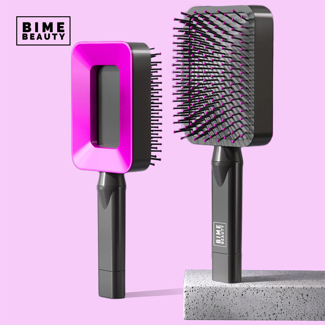 3D Self-cleaning Deluxe Rectangular Hair Brush-Ever Joy