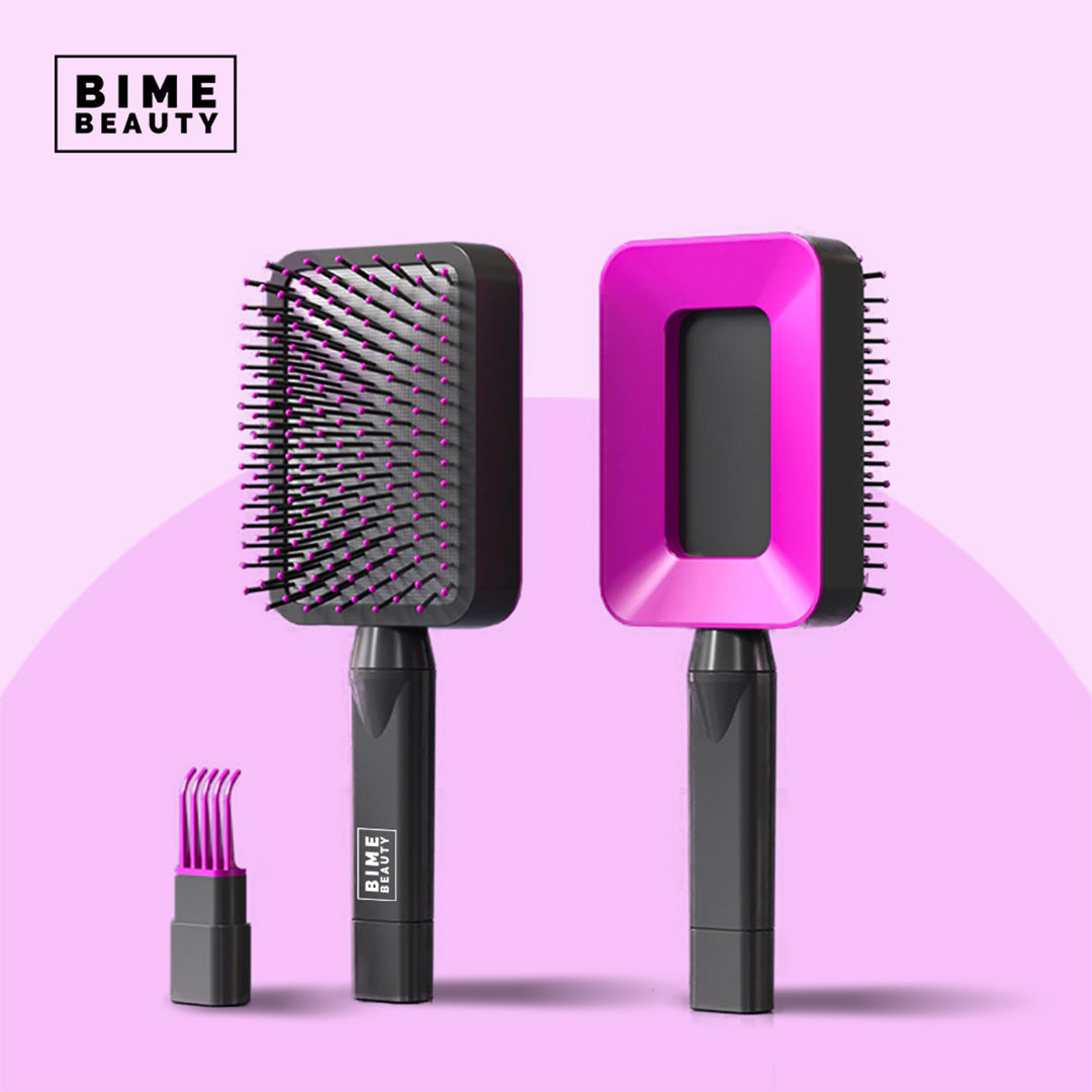 3D Self-cleaning Deluxe Rectangular Hair Brush-Ever Joy