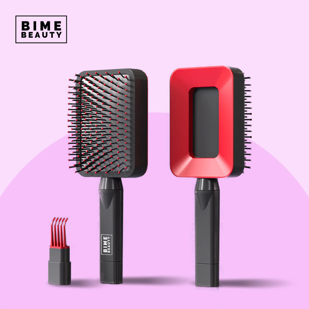 3D Self-cleaning Deluxe Rectangular Hair Brush-Ever Joy