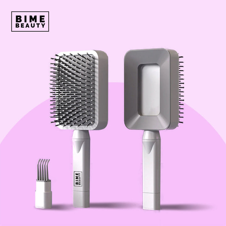 3D Self-cleaning Deluxe Rectangular Hair Brush-Ever Joy