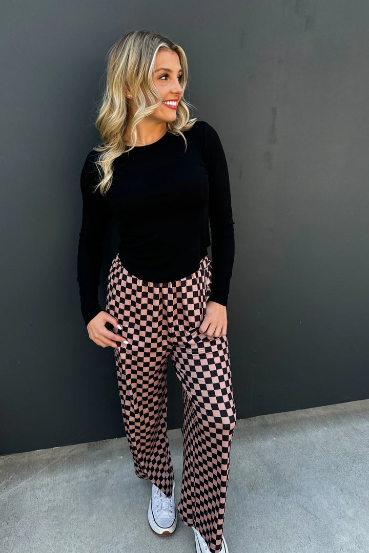 PREORDER: Elena Curve Hem Ribbed Top