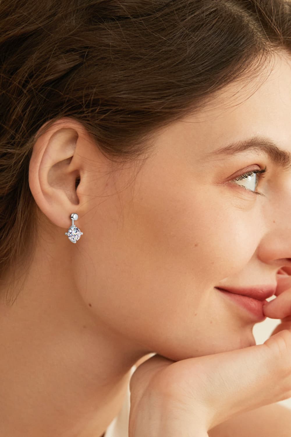 4 Carat Moissanite Drop Earrings-Ever Joy