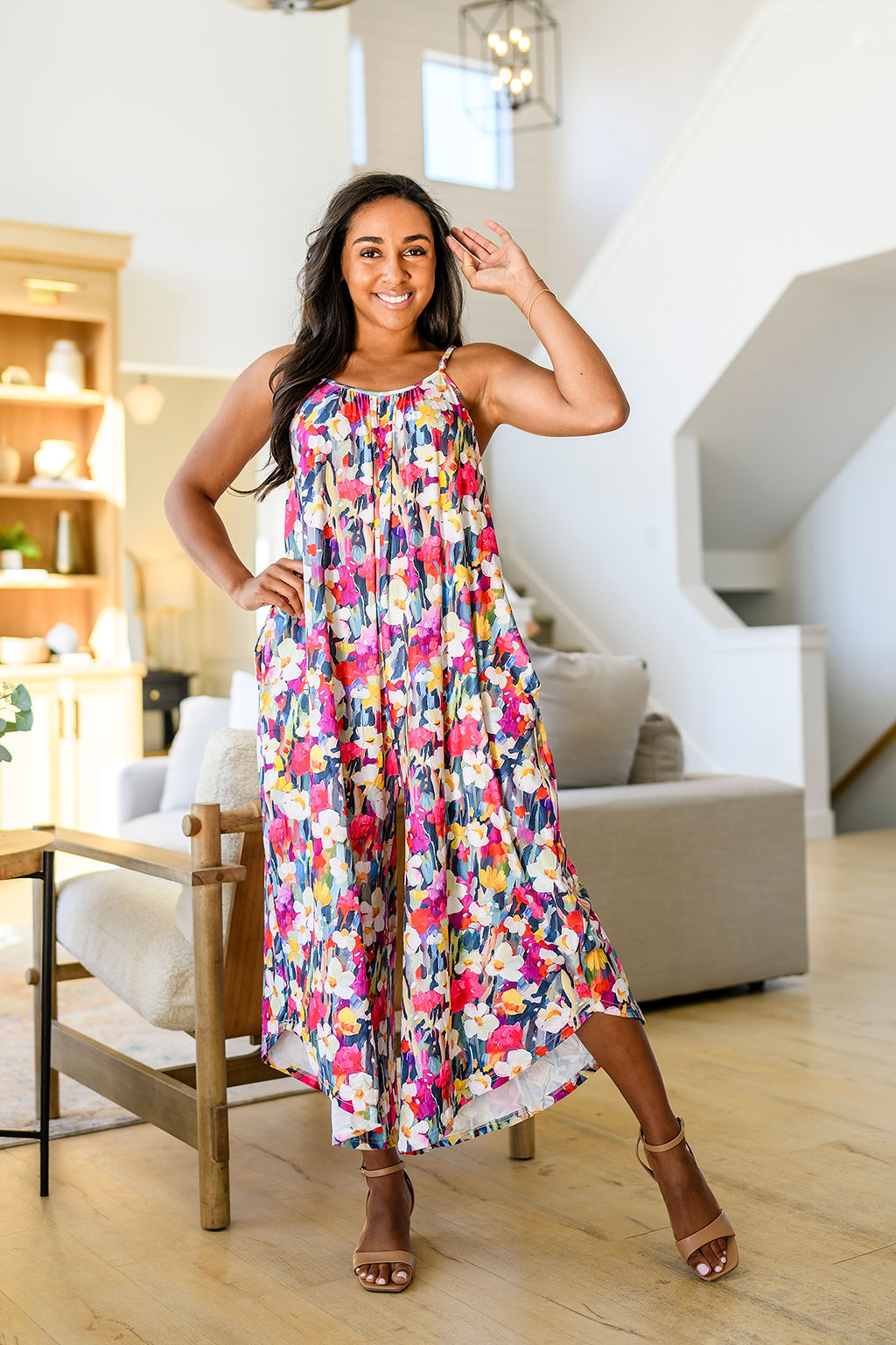 Womens - PREORDER: Relaxed Fit Jumpsuit In Assorted Prints