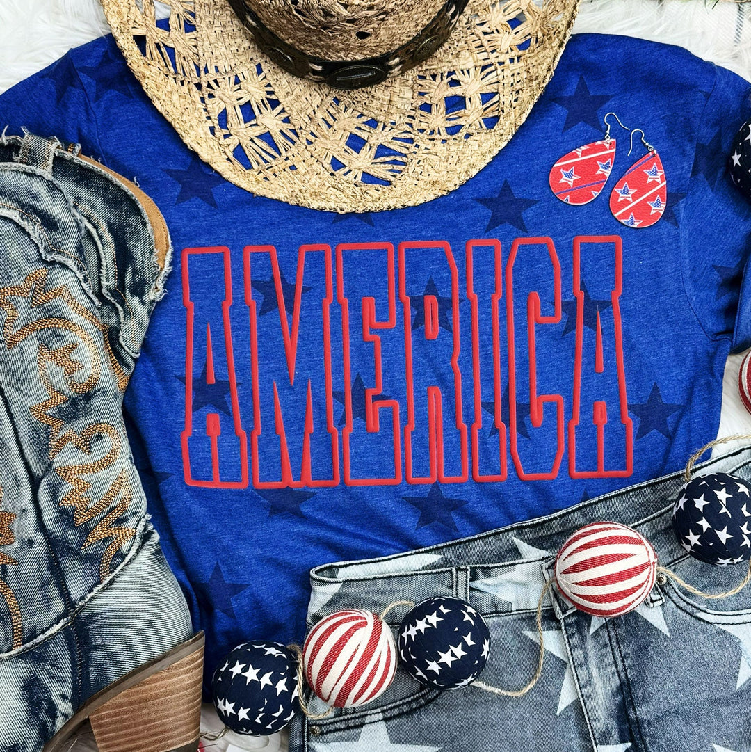 America - PUFF ink Graphic tee-Ever Joy