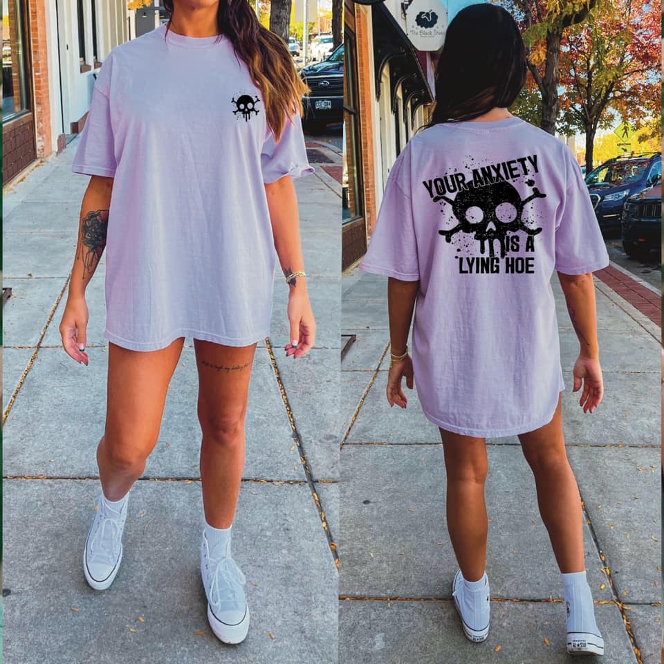 Your Anxiety With Pocket Accent Graphic Tee