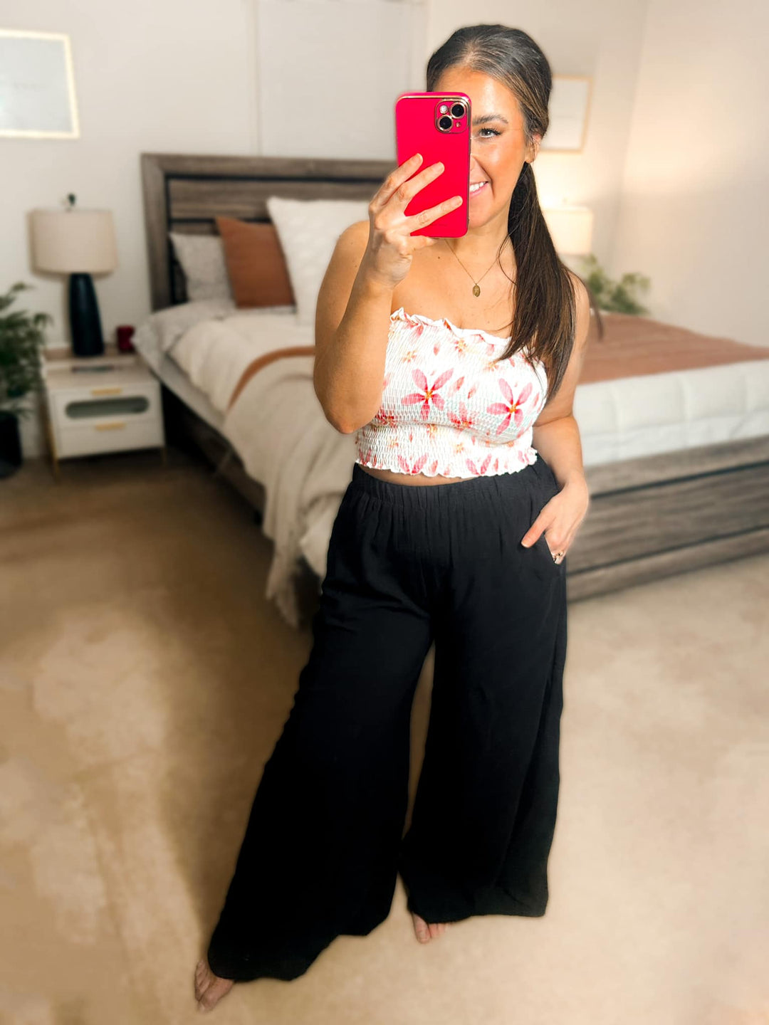 Womens - PREORDER: Zara Wide Leg Cotton Pants In Two Colors