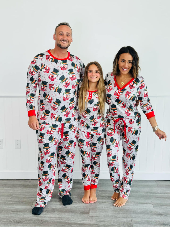 Womens - PREORDER: Matching Family Christmas Pajamas In Snowman