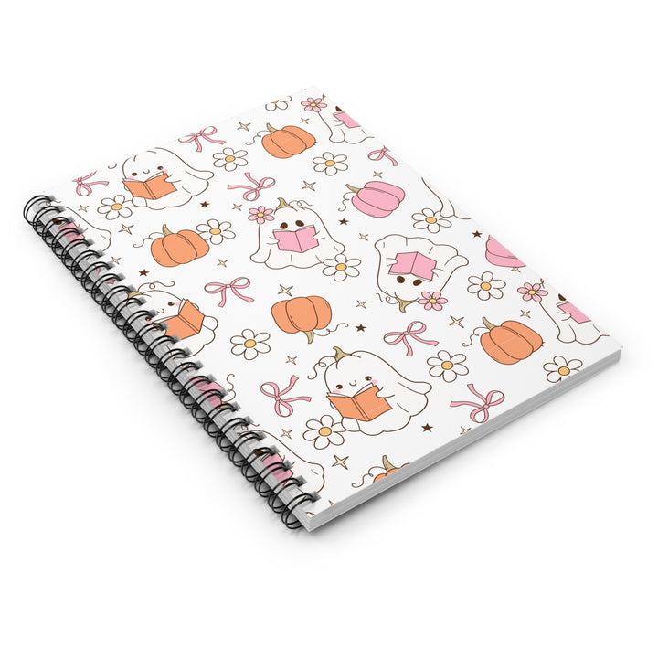 Spooky Cute Bookish Ghost Notebook – Pastel Halloween Journal for Readers & Writers