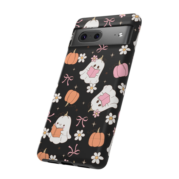 Cute Ghost Phone Case | Fall Aesthetic, Halloween Gift, Phone Accessories, Spooky Decor, Book Lover