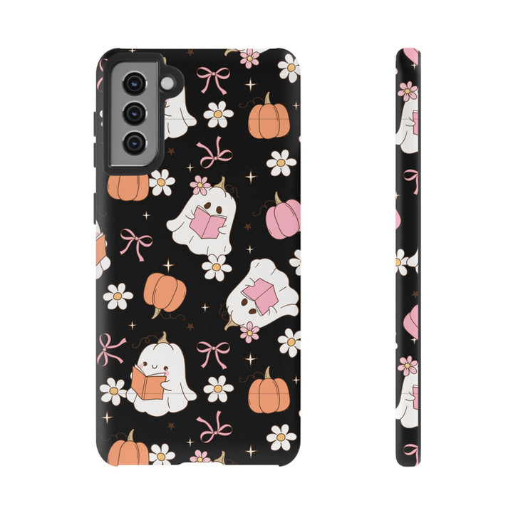 Cute Ghost Phone Case | Fall Aesthetic, Halloween Gift, Phone Accessories, Spooky Decor, Book Lover