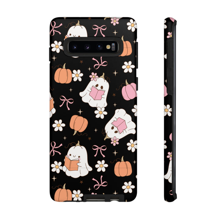 Cute Ghost Phone Case | Fall Aesthetic, Halloween Gift, Phone Accessories, Spooky Decor, Book Lover
