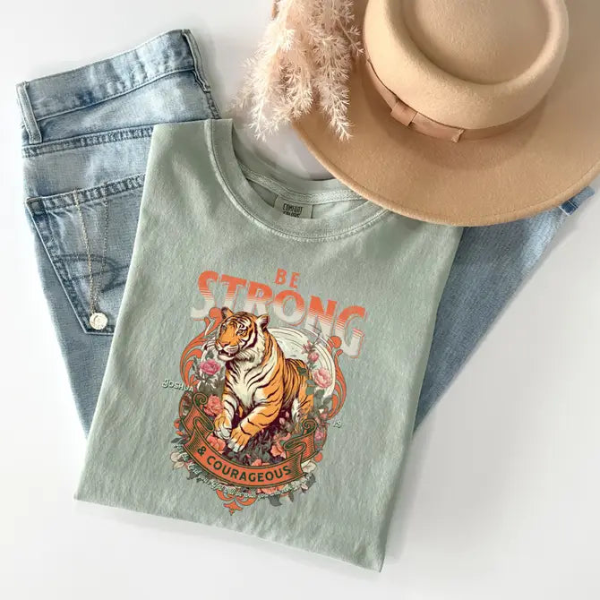 Be Strong And Courageous Graphic Tee