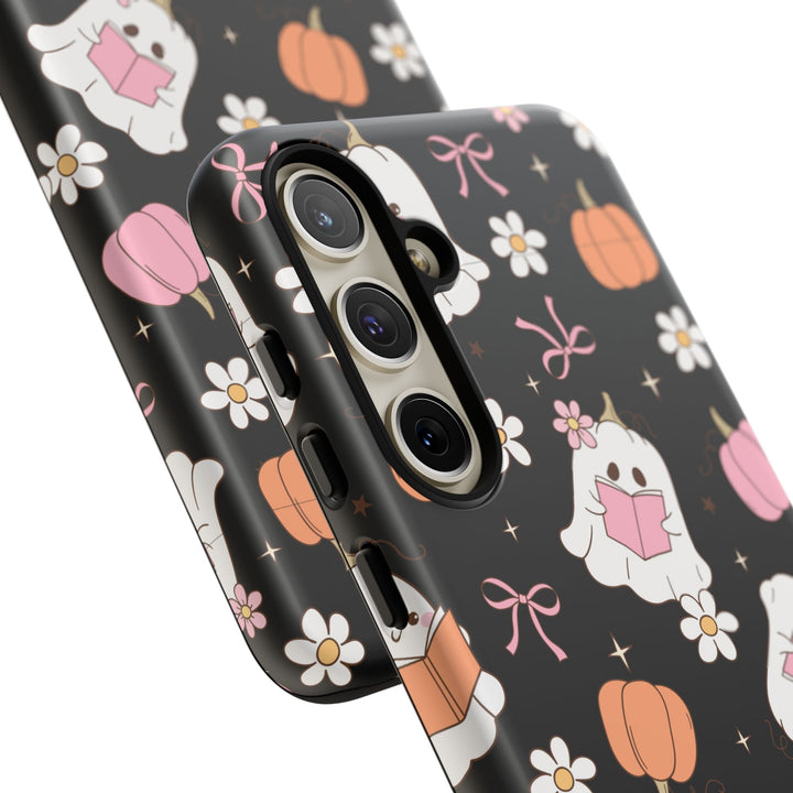Cute Ghost Phone Case | Fall Aesthetic, Halloween Gift, Phone Accessories, Spooky Decor, Book Lover