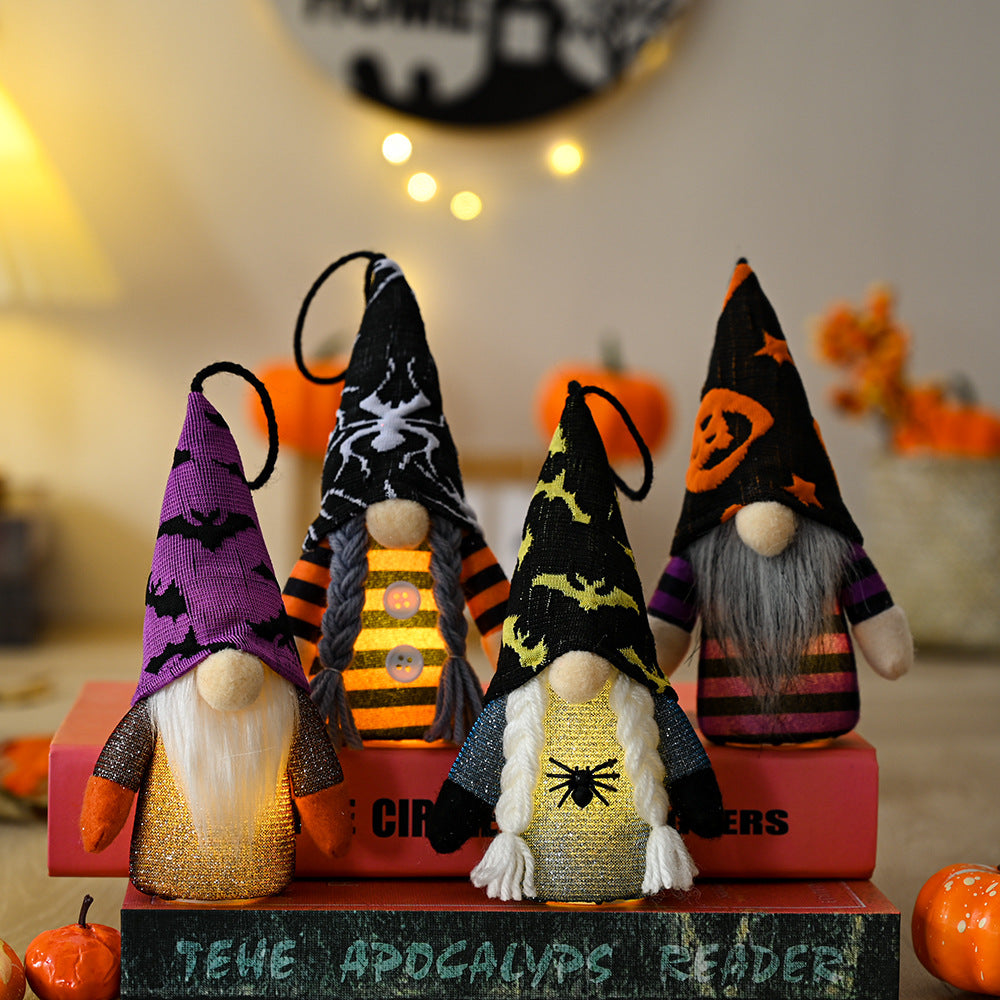 Glowing Halloween Pointed Hat Faceless Doll