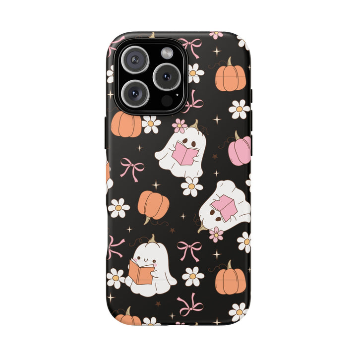 Cute Ghost Phone Case | Fall Aesthetic, Halloween Gift, Phone Accessories, Spooky Decor, Book Lover
