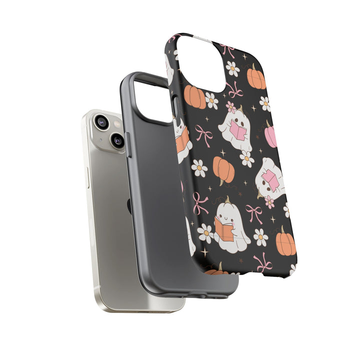 Cute Ghost Phone Case | Fall Aesthetic, Halloween Gift, Phone Accessories, Spooky Decor, Book Lover