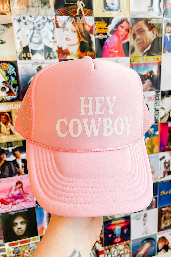 620 Hats - Hey Cowboy Pink Trucker Hat