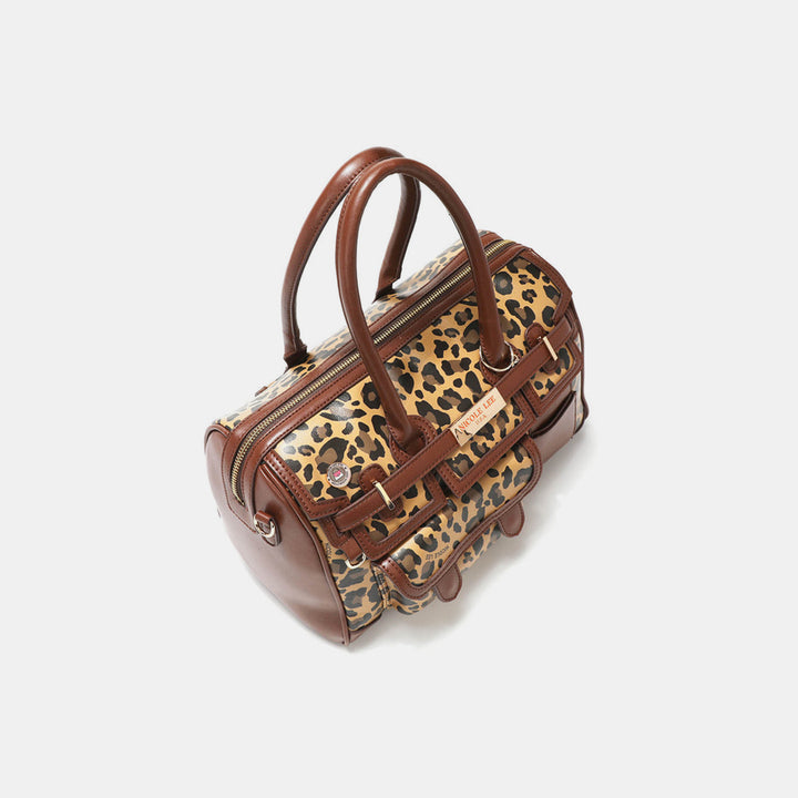 Nicole Lee USA Leopard Boston Bag