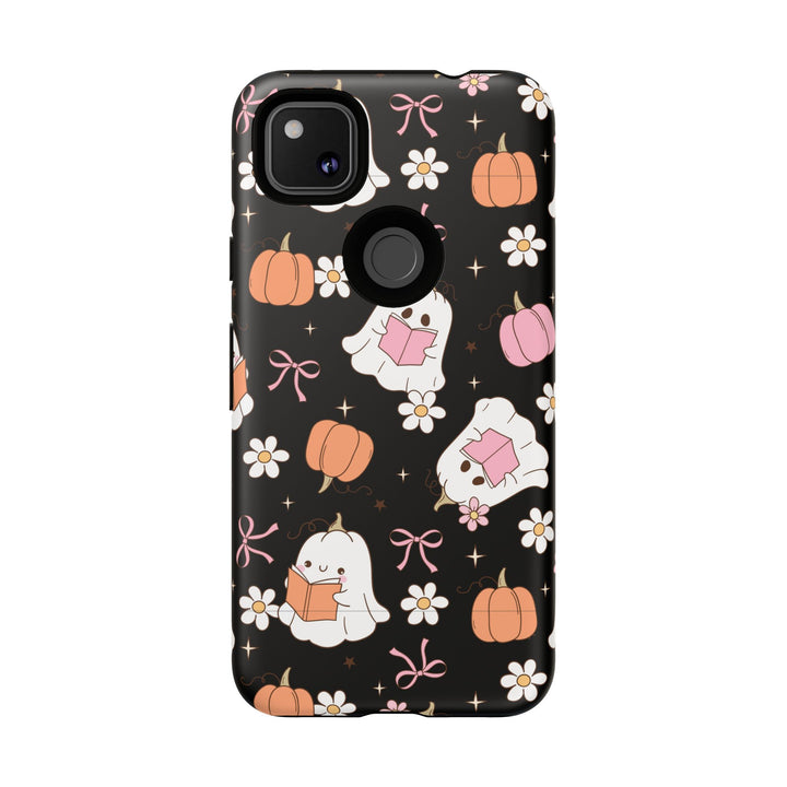 Cute Ghost Phone Case | Fall Aesthetic, Halloween Gift, Phone Accessories, Spooky Decor, Book Lover