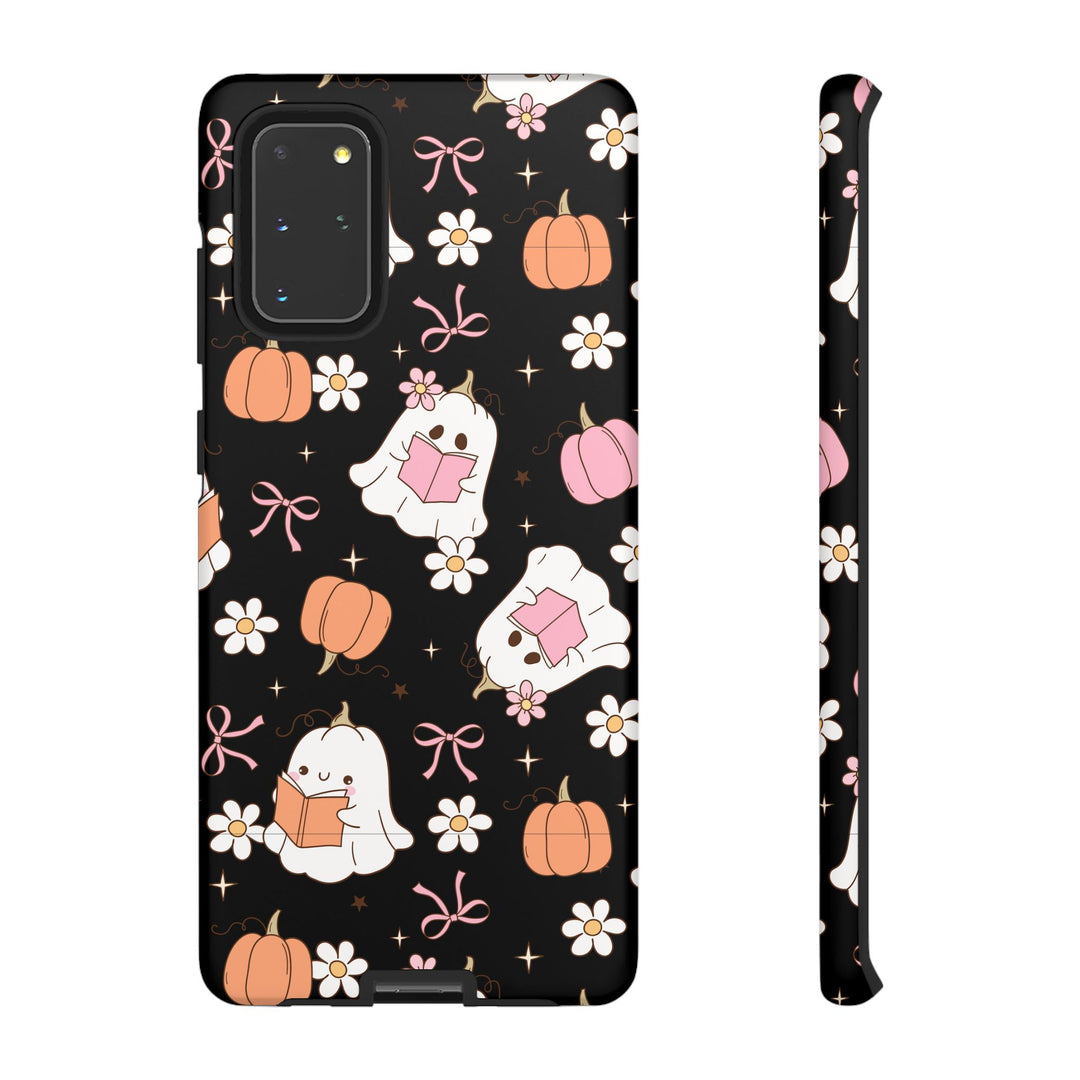 Cute Ghost Phone Case | Fall Aesthetic, Halloween Gift, Phone Accessories, Spooky Decor, Book Lover