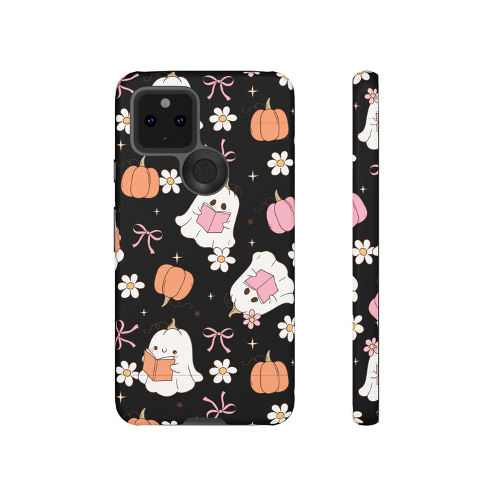Cute Ghost Phone Case | Fall Aesthetic, Halloween Gift, Phone Accessories, Spooky Decor, Book Lover
