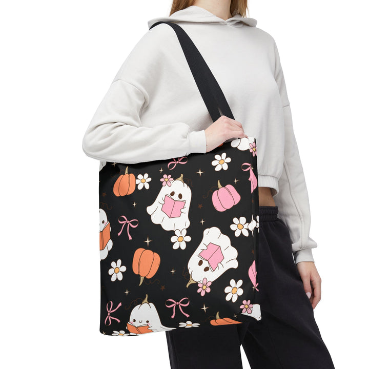 Whimsical Ghost Tote Bag | Cute Halloween Bag, Trick-or-Treat Tote, Fall Shopping Bag, Spooky Gift, Candy Bag