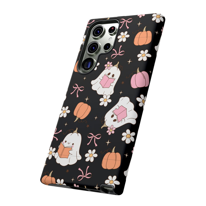 Cute Ghost Phone Case | Fall Aesthetic, Halloween Gift, Phone Accessories, Spooky Decor, Book Lover