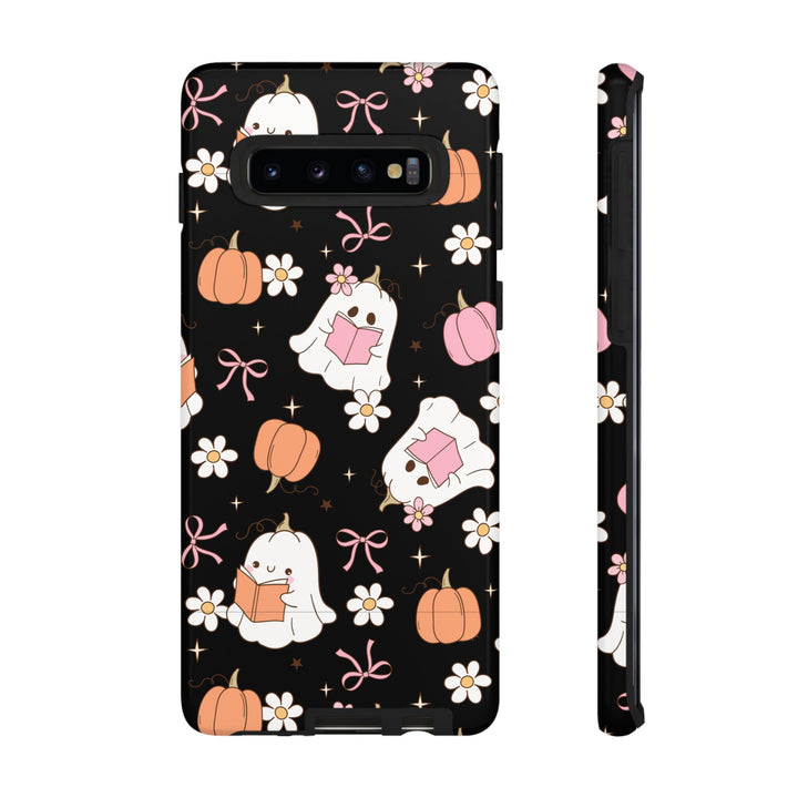 Cute Ghost Phone Case | Fall Aesthetic, Halloween Gift, Phone Accessories, Spooky Decor, Book Lover